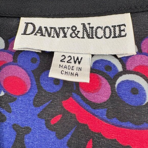 Danny & Nicole Women's Blouse‎ 22W Long Sleeve Button Up Jacket - Picture 2 of 6